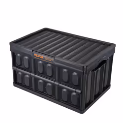 VEVOR Collapsible Storage Bins with Lids Folding Stackable Containers 45L 3-Pack - Additional view 8