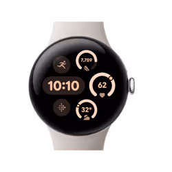 Google Pixel Watch 3 AMOLED 41 mm Digital Touchscreen Silver Wi-Fi GPS (satellite) - Additional view 4