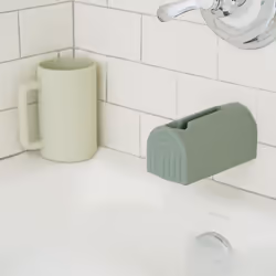 mushie Bath Spout Cover | Soft Silicone Bathtub Faucet Safety Guard for Kids | Universal Fit Blush