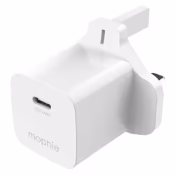 mophie essentials 30W USB-C PD Wall Adapter UK, Indoor, AC, White