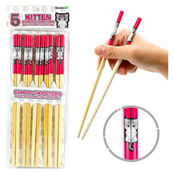 Kitten gAMAgO cast Bamboo chopsticks  Set of 4