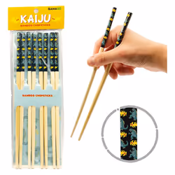 godzila gAMAgO cast Bamboo chopsticks Set of 4