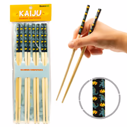 godzila gAMAgO cast Bamboo chopsticks  Set of 4