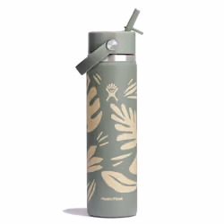 Hydro Flask 24 Oz Wide Flex Straw Cap Botanical Bliss Agave