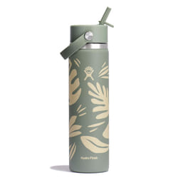 Hydro Flask 24 Oz Wide Flex Straw Cap Botanical Bliss Agave