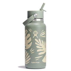 Hydro Flask 32 Oz Wide Flex Straw Cap Botanical Bliss Agave