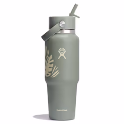 Hydro Flask 32 Oz Wide Flex Straw Travel Bottle Botanical Bliss Agave