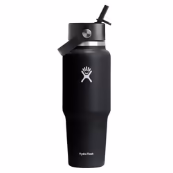 Hydro Flask 32 Oz Wide Flex Straw Travel Bottle Black