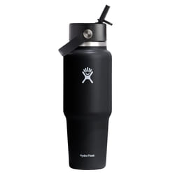 Hydro Flask 32 Oz Wide Flex Straw Travel Bottle Black