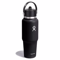 Hydro Flask 32 Oz Wide Flex Straw Travel Bottle Black