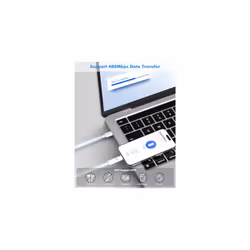 Lightning Female to USB C Male Adapter, 2 Pack USB-C Male to Lightning Female Adapter for iPhone 15/15 Pro/15 Pro Max/15 Plus, iPad Pro/Air, Support