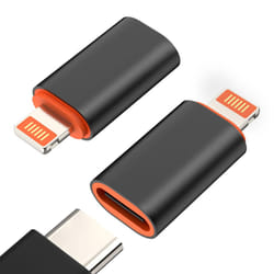 USB C to Lightning Adapter - 2 Pack USB C Female to Lightning Male Adapter Supports 27W PD Fast Charging Data Transfer for iPhone 14/13/12/11/XS/XR/SE