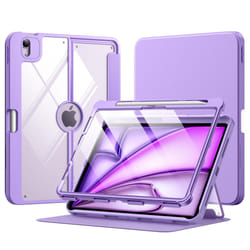 for iPad Air 11 Inch Case 7th/6th Generation M3/M2 2025/2024, iPad Air 5th/4th Gen Case 10.9 Inch 2022/2020 with Pencil Holder, Screen Protector, Lens