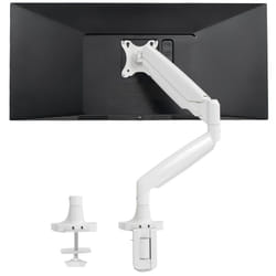 VIVO Premium Aluminum Heavy Duty Single Monitor Arm for Ultrawide Monitor up to 40 inches and 32.5 lbs  Desk Mount Stand  Pneumatic Height  Max VESA 1