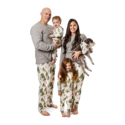Burt's Bees Baby Unisex Baby Kids 2-Piece Family Jammies Matching Holiday Organic Cotton Pajamas  Christmas Tree Farm 2024  12 Years