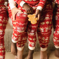 Burt's Bees Baby Unisex Baby 2-Piece Family Jammies Matching Holiday Organic Cotton Pajamas  Hot Cocoa Fair Isle 2024  12 Months