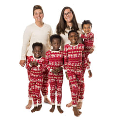 Burt's Bees Baby Unisex Baby Mens Family Jammies Matching Holiday Organic Cotton Pajamas  Hot Cocoa Fair Isle 2024  Small