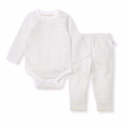Burt's Bees Baby Unisex Baby Bodysuit & Pant Set  100% Organic Cotton