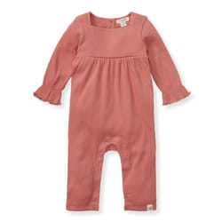 Burt's Bees Baby Baby Girls Romper - 100% Organic Cotton  One-Piece Shortall Girl Outfit for Sizes Newborn to 24 Months