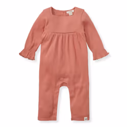 Burt's Bees Baby Baby Girls Romper - 100% Organic Cotton  One-Piece Shortall Girl Outfit for Sizes Newborn to 24 Months