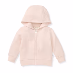Burt's Bees Baby Baby Sweatshirts  Lightweight Zip-up Jackets Hooded Coats  Organic Cotton  Pink Quilted Bee