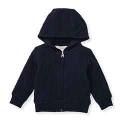 Burt's Bees Baby Baby Sweatshirts  Lightweight Zip-up Jackets Hooded Coats  Organic Cotton  Midnight Quited Bee