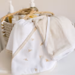 Burt's Bees Baby Hooded Towels  Absorbent Knit Terry  Super Soft Single Ply  100% Organic Cotton