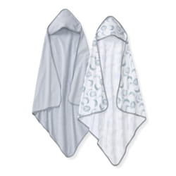 Burt's Bees Baby Hooded Towels  Absorbent Knit Terry  Super Soft Single Ply  100% Organic Cotton