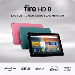Amazon Fire HD 8 32 GB 20.3 cm (8") 3 GB Wi-Fi 5 (802.11ac) Black