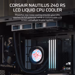 Corsair Nautilus 240 RS LCD Processor All-in-one liquid cooler 12 cm Black 1 pc(s) - Additional view 3