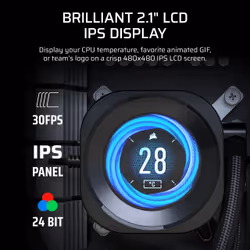 Corsair Nautilus 240 RS LCD Processor All-in-one liquid cooler 12 cm Black 1 pc(s) - Additional view 4