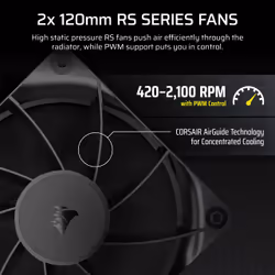 Corsair Nautilus 240 RS LCD Processor All-in-one liquid cooler 12 cm Black 1 pc(s) - Additional view 6