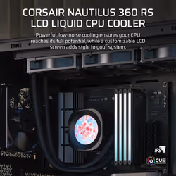 Corsair Nautilus 360 RS Processor All-in-one liquid cooler 12 cm Black - Additional view 2
