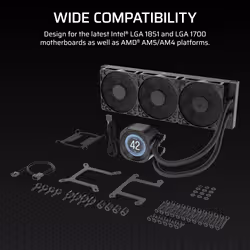 Corsair Nautilus 360 RS Processor All-in-one liquid cooler 12 cm Black - Additional view 8