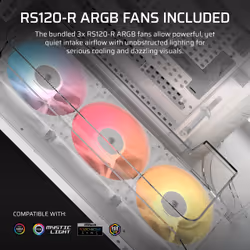 Corsair AIR 5400 RS-R ARGB Midi Tower White - Additional view 6