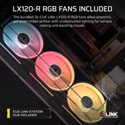 Corsair AIR 5400 LX-R RGB iCUE LINK Midi Tower Black - Additional view 6