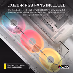 Corsair AIR 5400 LX-R RGB iCUE LINK Midi Tower White - Additional view 6