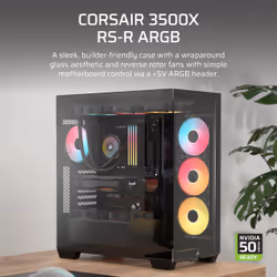 Corsair 3500X RS-R ARGB Midi Tower Black - Additional view 3