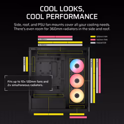 Corsair 3500X RS-R ARGB Midi Tower Black - Additional view 6