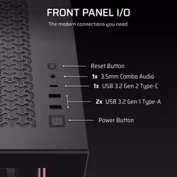 Corsair 3500X RS-R ARGB Midi Tower Black - Additional view 7