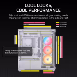 Corsair 3500X RS-R ARGB Midi Tower White - Additional view 6