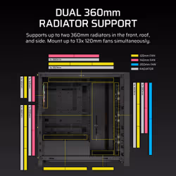 Corsair FRAME 4000D LCD RS ARGB Midi Tower Black - Additional view 7
