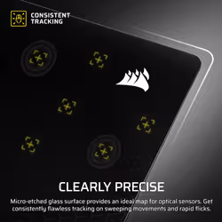 Corsair MM Glass Large Gaming mouse pad Black - Additional view 5