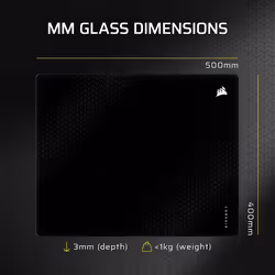 Corsair MM Glass Large Gaming mouse pad Black - Additional view 8