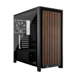 Corsair FRAME 4000D WOOD RS Midi Tower Black, Wood