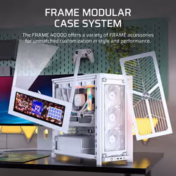 Corsair FRAME 4000D WOOD RS Midi Tower Wood, White - Additional view 5