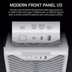 Corsair Midi Tower 3200D RS ARGB PC Case White - Additional view 8