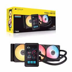 Corsair iCUE LINK TITAN II 360 RX LCD Processor Liquid cooling kit 36 cm Black 1 pc(s) - Additional view 2