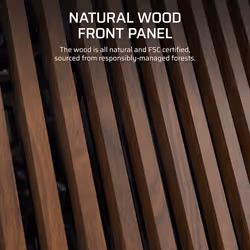 Corsair FRAME 5000D WOOD RS Midi Tower Black, Walnut - Additional view 5