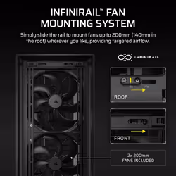 Corsair FRAME 5000D WOOD RS Midi Tower Black, Walnut - Additional view 6
